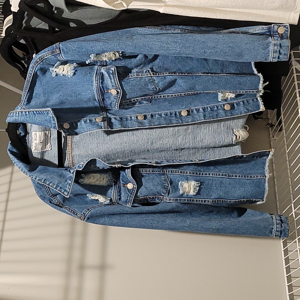 Distressed Jean Jacket
